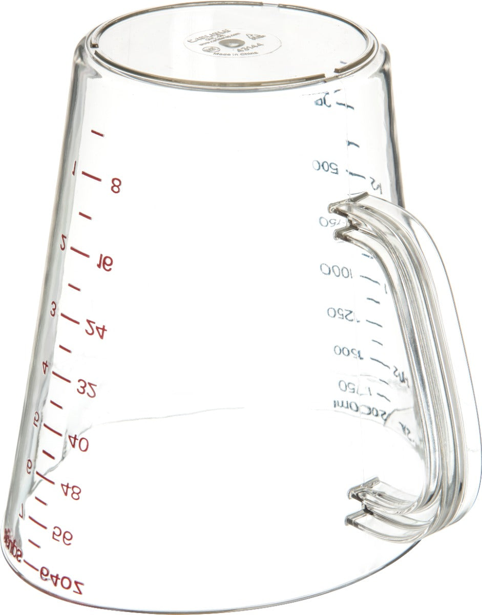 Carlisle 4314407 Carlisle Measuring Cup 64 oz, Clear Plastic
