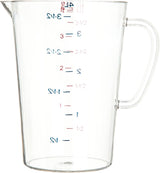 Carlisle 4314507 Carlisle Measuring Cup 128 oz, Clear Plastic