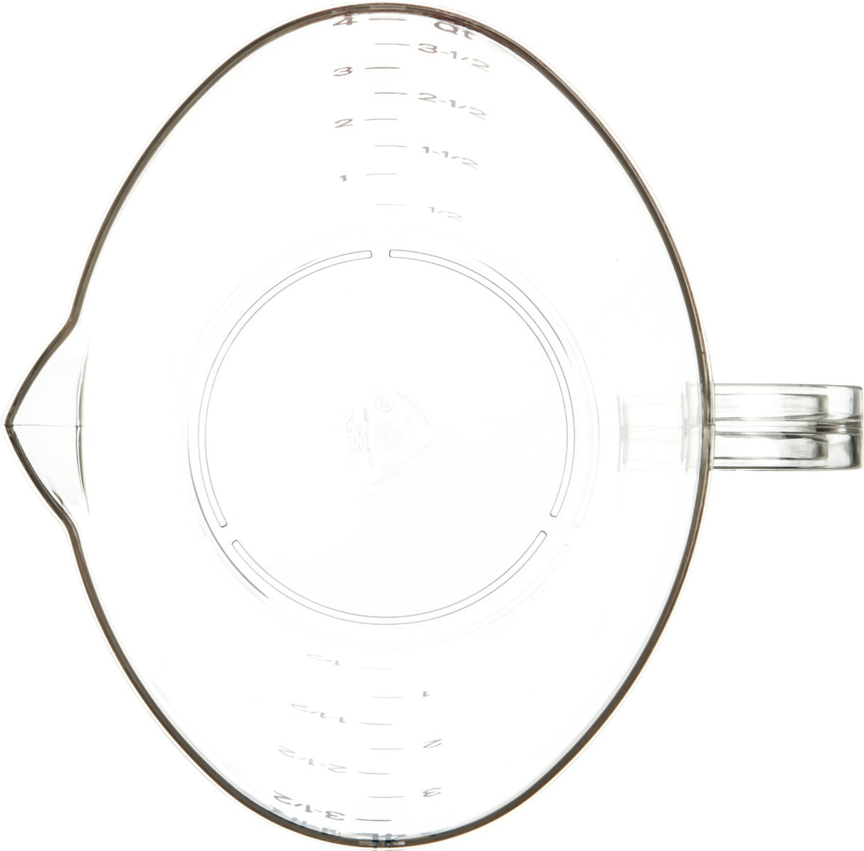 Carlisle 4314507 Carlisle Measuring Cup 128 oz, Clear Plastic
