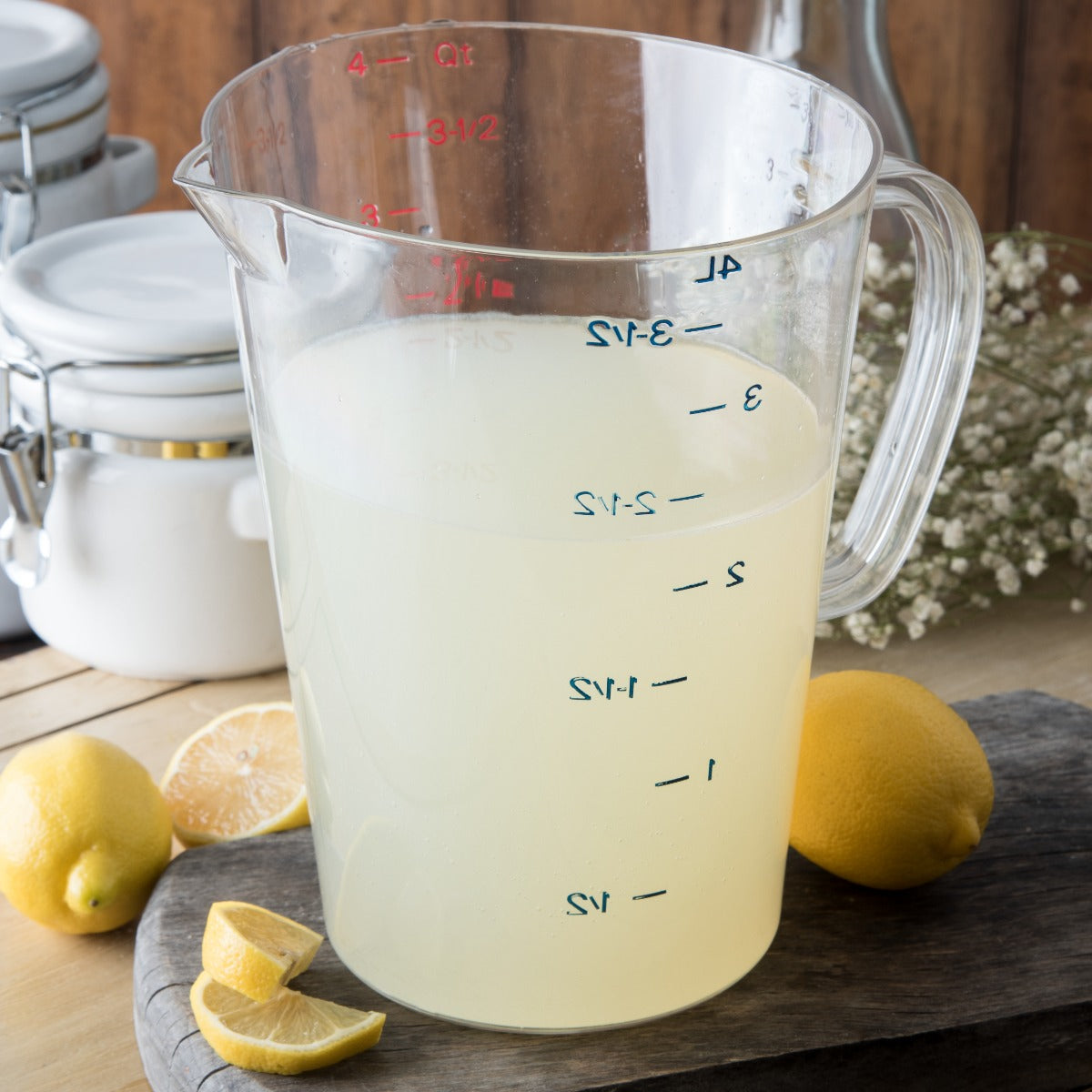 Carlisle 4314507 Carlisle Measuring Cup 128 oz, Clear Plastic
