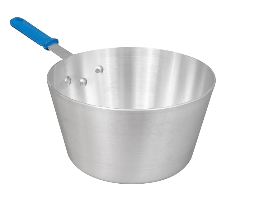 Vollrath 434512 5 1/2 qt Wear-Ever Aluminum Saucepan w/ Solid Silicone Handle - 6ea/Case