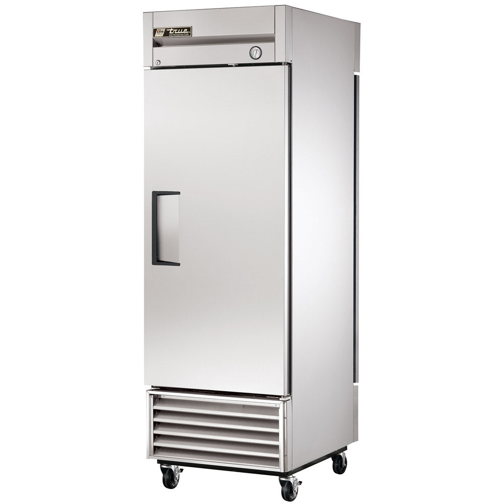 True T-23PT-HC 1-Section Right Hinged 1 Solid Door Front / 1 Solid Door Rear Pass-Thru Refrigerator 27" - 115v