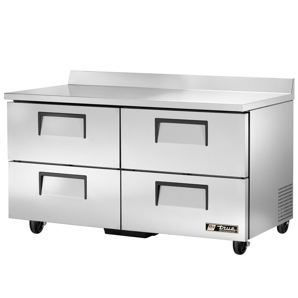 True TWT-60D-4-HC 2-Section 4 Drawer Worktop Refrigerator 60" - 115v