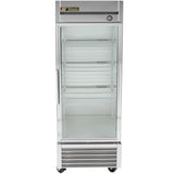 True T-23G-HC~FGD01 1-Section Right Hinged 1 Glass Swing Door Reach-In Refrigerator 27" - 115v