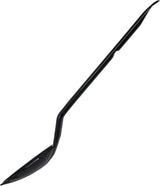 Carlisle 442003 One-Piece Plastic Solid Serving Spoon with Notched Handle 13" - Black