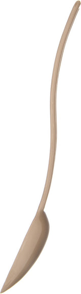 Carlisle 446006 One-Piece Plastic Solid Salad/Buffet Serving Spoon with Notched handle 9" - 1/2 oz. - Beige