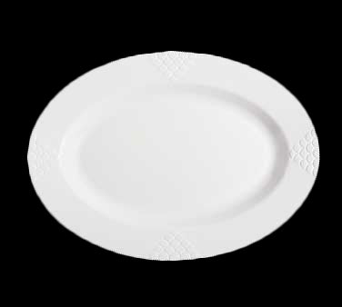 GET OP-621-W Melamine Platter Oval 21", White