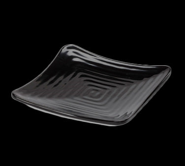 GET ML-60-BK Melamine Plate Square 6", Black