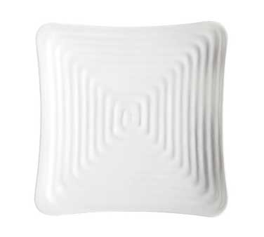 GET ML-63-W Melamine Plate Square, 10-1/4", White