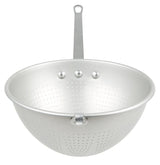 Vollrath 4605 Aluminum Professional / Spaghetti Strainer with 11-1/4" Dia. Perforated Bowl, Hook and Straight Handle 5 qt.