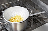 Vollrath 4605 Aluminum Professional / Spaghetti Strainer with 11-1/4" Dia. Perforated Bowl, Hook and Straight Handle 5 qt.