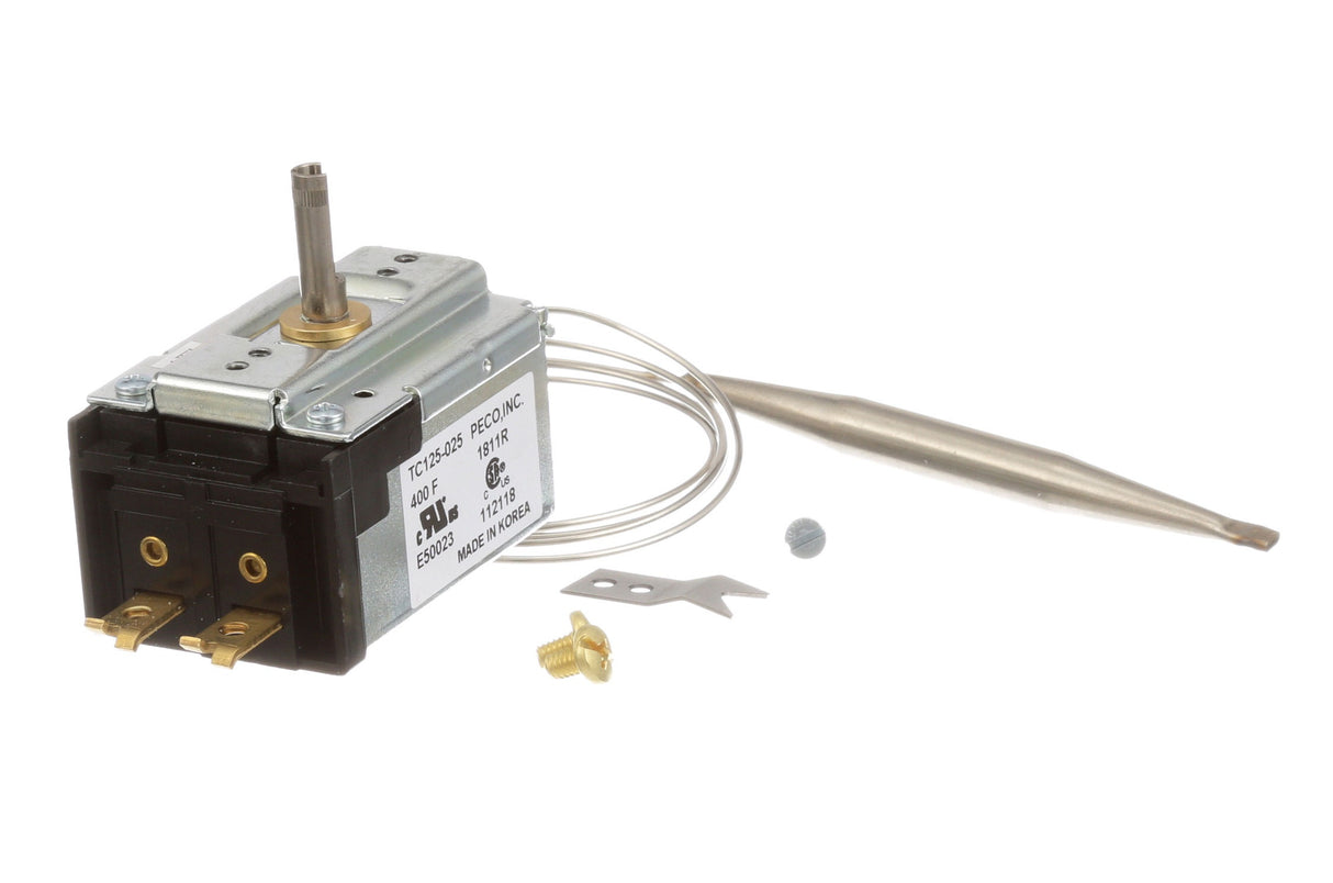 AllPoints 461182 Peco TC125 Thermostat with 36" Capillary and 200 - 400 Degrees Fahrenheit Temperature Range - For Commercial Fryers