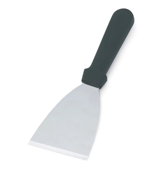 Vollrath 46931 Spatula/Scraper - Beveled Blade, Tapered Handle, Stainless - 12ea/Case