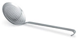 Vollrath 46970 Jacob's Pride Heavy-Duty One-Piece Stainless Steel Round Skimmer with 6" dia. Perforated Blade and 12-5/8" Hooked Handle - 6/Case