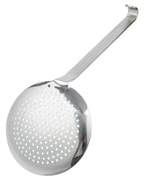 Vollrath 46970 Jacob's Pride Heavy-Duty One-Piece Stainless Steel Round Skimmer with 6" dia. Perforated Blade and 12-5/8" Hooked Handle - 6/Case
