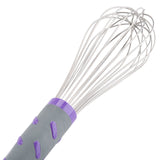 Vollrath 47002 Stainless Steel Piano Whip with Nylon Handle 10" - Purple