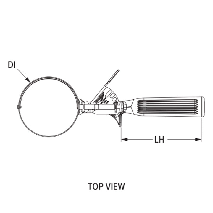 Vollrath 47139 Jacob's Pride Thumb Press Disher with One-Piece White Handle 5-1/3 oz. - Size 6