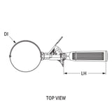 Vollrath 47139 Jacob's Pride Thumb Press Disher with One-Piece White Handle 5-1/3 oz. - Size 6