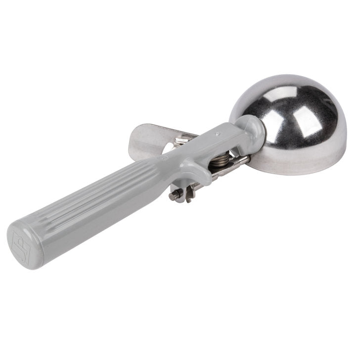 Vollrath 47140 Jacob's Pride Thumb Press Disher with One-Piece Gray Handle 4 oz. - Size 8
