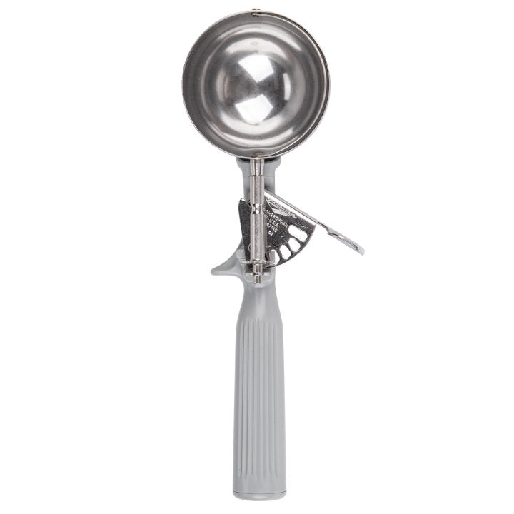 Vollrath 47140 Jacob's Pride Thumb Press Disher with One-Piece Gray Handle 4 oz. - Size 8