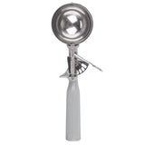 Vollrath 47140 Jacob's Pride Thumb Press Disher with One-Piece Gray Handle 4 oz. - Size 8