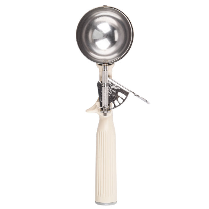 Vollrath 47141 Jacob's Pride Thumb Press Disher with One-Piece Ivory Handle 3-1/4 oz. - Size 10