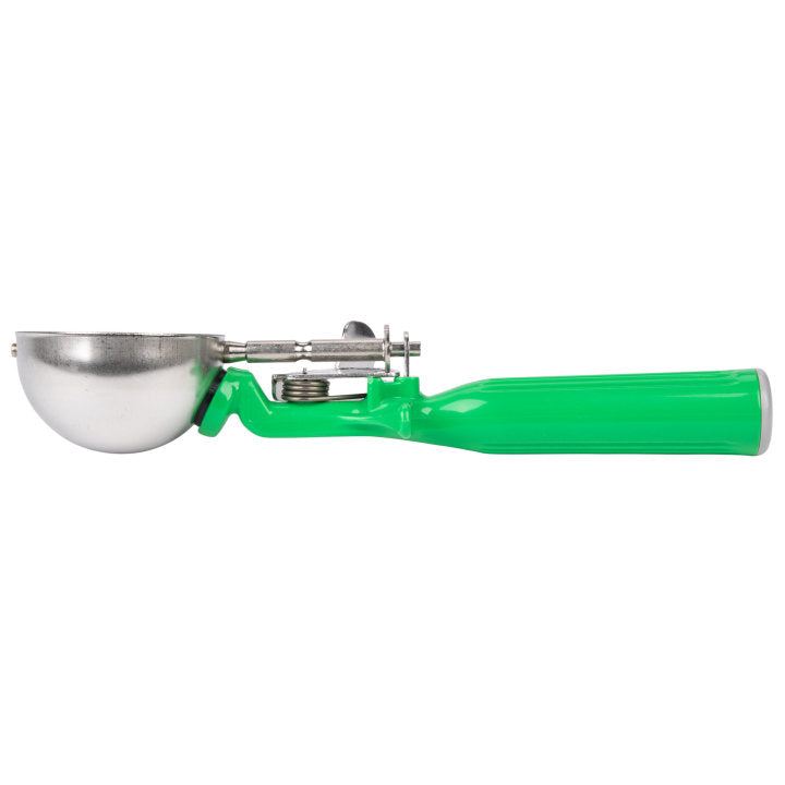 Vollrath 47142 Jacob's Pride Thumb Press Disher with One-Piece Green Handle 2-2/3 oz. - Size 12
