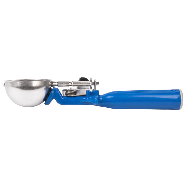 Vollrath 47143 Jacob's Pride Thumb Press Disher with One-Piece Dark Blue Handle 2 oz. - Size 16