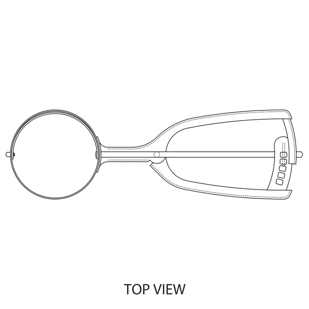 Vollrath 47157 Stainless Steel Disher with Squeeze Handle 7/8 oz. - Size 40