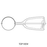 Vollrath 47157 Stainless Steel Disher with Squeeze Handle 7/8 oz. - Size 40