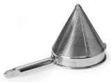 Vollrath 47166 Stainless Steel Fine Mesh China Cap Strainer with 8" dia. X 8" Deep Bowl and 10" Welded Loop Handle - 6/Case