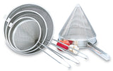 Vollrath 47167 Stainless Steel Fine Mesh China Cap Strainer with 9-3/4" dia. X 10" Deep Bowl and 10-1/4" Loop Handle - 6/Case