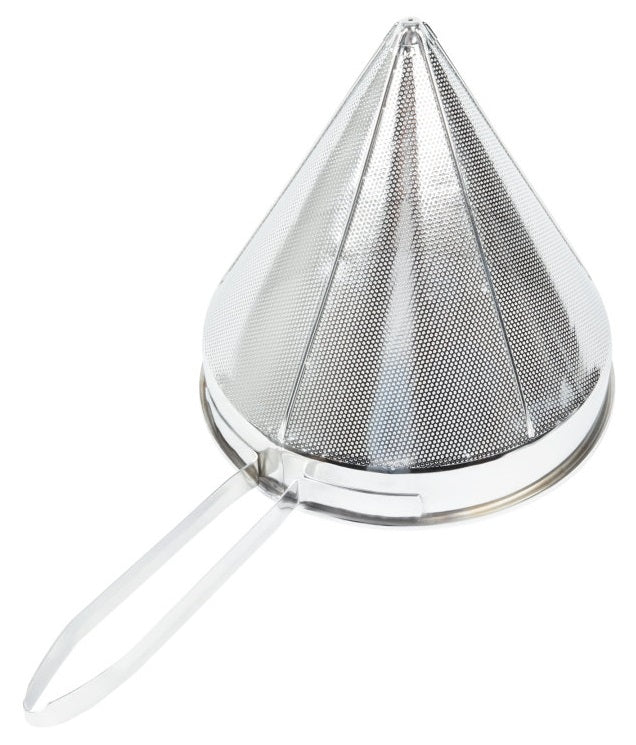 Vollrath 47168 Stainless Steel Fine Mesh China Cap Strainer with 12" dia. X 12" Deep Bowl and 10" Loop Handle - 6/Case