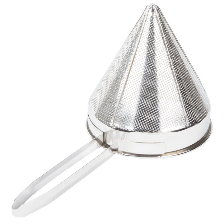 Vollrath 47177 Stainless Steel Coarse Mesh China Cap Strainer with 9-3/4" dia. x 10" Deep Blade and 10-1/4" Loop Handle - 6/Case