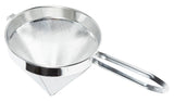 Vollrath 47178 Stainless Steel Coarse Mesh China Cap Strainer with 12" dia. x 12" Deep Blade and 10" Loop Handle - 6/Case