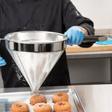 Vollrath 47178 Stainless Steel Coarse Mesh China Cap Strainer with 12" dia. x 12" Deep Blade and 10" Loop Handle - 6/Case