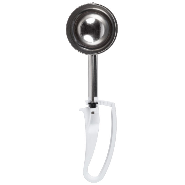 Vollrath 47370 Jacob's Pride Extended Length Disher with White Squeeze Handle 4.7 oz. - Size 6 - 12/Case