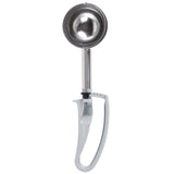 Vollrath 47371 Jacob's Pride Extended Length Disher with Gray Squeeze Handle 3.7 oz. - Size 8 - 12/Case