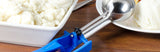 Vollrath 47374 Jacob's Pride Extended Length Disher with Blue Squeeze Handle 2 oz. - Size 18 - 12/Case