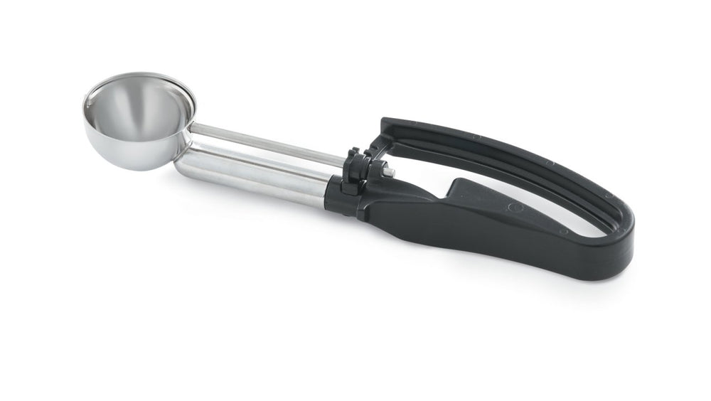 Vollrath 47377 Jacob's Pride Extended Length Disher with Black Squeeze Handle 1.13 oz. - Size 30 - 12/Case