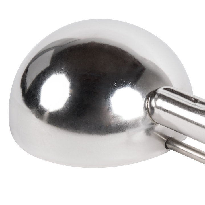 Vollrath 47390 Jacob's Pride Standard Length Disher with White Squeeze Handle 4.7 oz. - Size 6