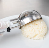 Vollrath 47390 Jacob's Pride Standard Length Disher with White Squeeze Handle 4.7 oz. - Size 6