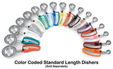 Vollrath 47390 Jacob's Pride Standard Length Disher with White Squeeze Handle 4.7 oz. - Size 6