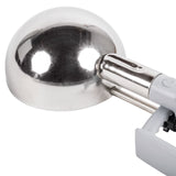 Vollrath 47391 Jacob's Pride Standard Length Disher with Gray Squeeze Handle 3.7 oz. - Size 8