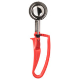Vollrath 47397 Jacob's Pride Standard Length Disher with Red Squeeze Handle 1.52 oz. - Size 24 - 12/Case