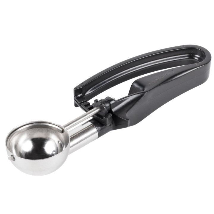Vollrath 47398 Jacob's Pride Standard Length Disher with Black Squeeze Handle 1.13 oz. - Size 30
