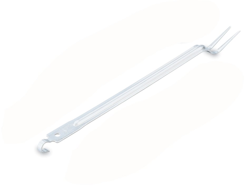 Vollrath 60190 One-Piece Cook's / Pot Fork with Hooked Handle 21"