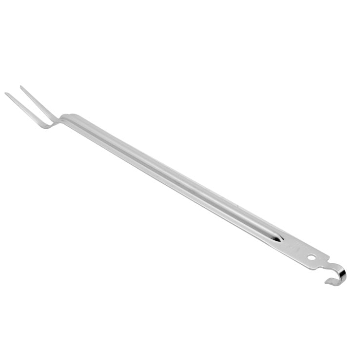 Vollrath 60190 One-Piece Cook's / Pot Fork with Hooked Handle 21"