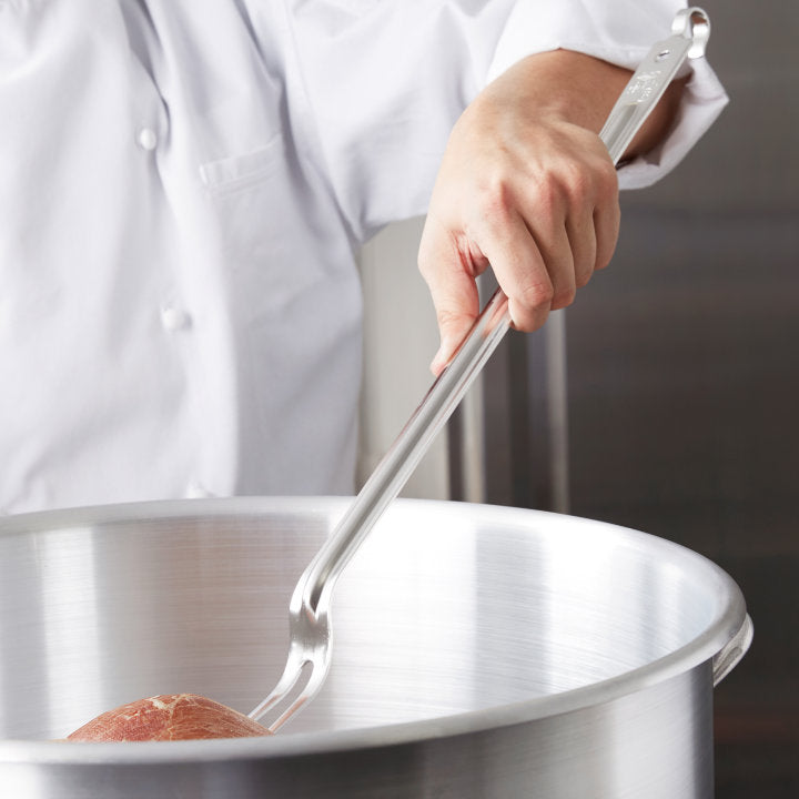Vollrath 60190 One-Piece Cook's / Pot Fork with Hooked Handle 21"