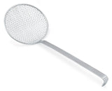 Vollrath 47717 Heavy-Duty One-Piece Stainless Steel Wire Mesh Round Skimmer 6-1/2" dia. Blade with 14" Long Hooked Handle